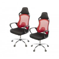 Комплект кресел АКЛАС Дорос CH Tilt 2 шт Красный (Черный/Красный)